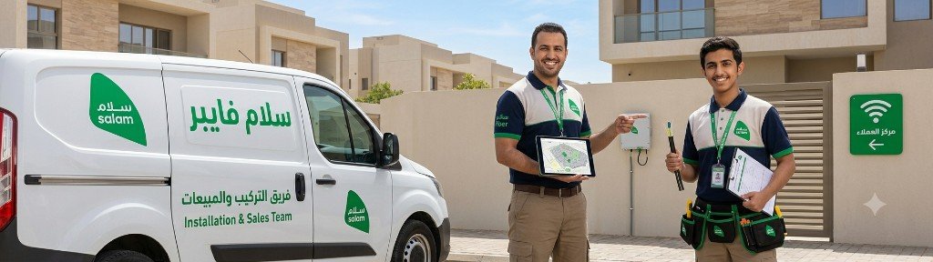 سلام فايبر - فريق التركيب والمبيعات